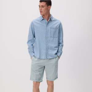 Szorty chino slim - L - jasnoniebieski - męska - Reserved - 9323N-50X