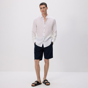 Szorty chino slim - S - granatowy - męska - Reserved - 9323N-59X