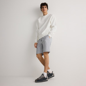 Szorty jogger - S - jasnoszary - męska - Reserved - 9324N-09X