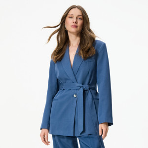 LADIES` BLAZER - L - jasnoniebieski - damska - Reserved - 932KI-50X