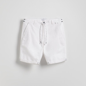 Szorty slim fit - S - biały - męska - Reserved - 9341N-00X