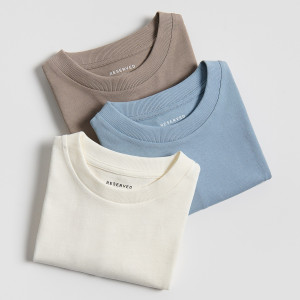 Bawełniany t-shirt 3 pack - 116 (5-6 lat) - niebieski - chłopcy - Reserved - 937HR-55X