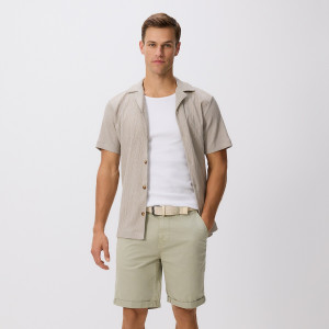 Szorty slim fit - S - jasnozielony - męska - Reserved - 9389N-07X
