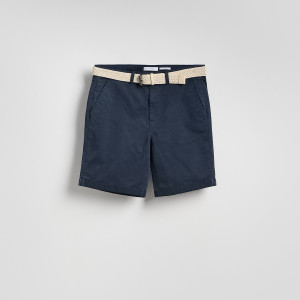 Szorty slim fit - S - granatowy - męska - Reserved - 9389N-59X
