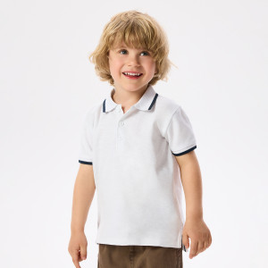 T-shirt polo - 110 (4-5 lat) - biały - chłopcy - Reserved - 938IX-00X