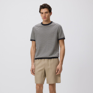 Bawełniane szorty jogger - M - beżowy - męska - Reserved - 9427N-80X