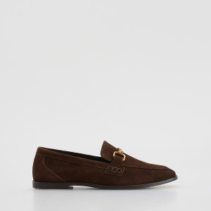 Zamszowe loafersy - 37 - beżowy - damska - Reserved - 942FE-80X