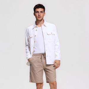 Szorty jogger regular fit - XXL - beżowy - męska - Reserved - 9449N-08X