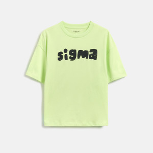 Bawełniany t-shirt z nadrukiem - 116 (5-6 lat) - jasnożółty - chłopcy - Reserved - 946HR-10X