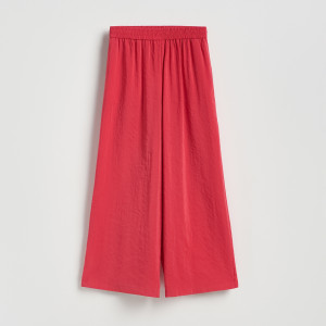 Luźne spodnie z modalem - L - czerwony - damska - Reserved - 947JJ-33X