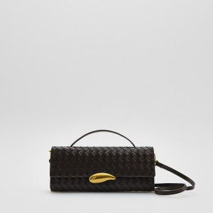 Kopertówka z ozdobnym detalem - ONE SIZE - ciemnobrązowy - damska - Reserved - 951CM-89X