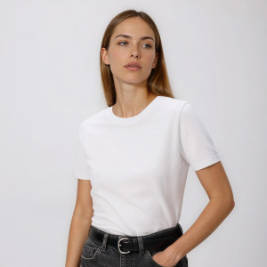 T-shirt regular - S - biały - damska - Reserved - 951ED-00X
