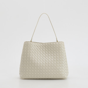 Torebka z imitacji skóry - ONE SIZE - złamana biel - damska - Reserved - 953CM-01X