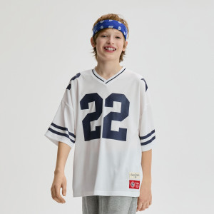T-shirt z nadrukiem - 116 (5-6 lat) - biały - chłopcy - Reserved - 955HR-00X