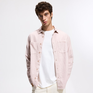 Jeansowa koszula regular fit - XL - różowy - męska - Reserved - 956KH-03J