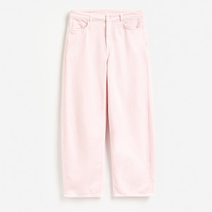 Jeansy straight fit - L - różowy - damska - Reserved - 961HU-03J