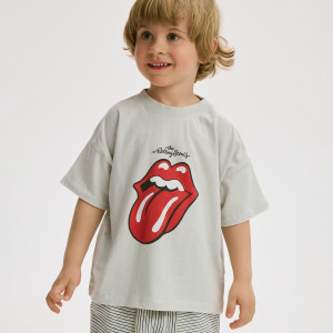 T-shirt The Rolling Stones - 116 (5-6 lat) - jasnoszary - chłopcy - Reserved - 961IX-09X