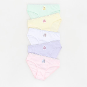 Majtki z nadrukiem 5 pack - 146/152 (10-11 lat) - wielobarwny - dziewczynki - Reserved - 961KN-MLC