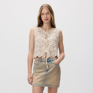 Jeansowa spódnica mini - L - niebieski - damska - Reserved - 965AA-05J