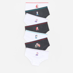 Bawełniane majtki 7-pack Kpop Demon Hunters™ - 122/128 (6-8 lat) - wielobarwny - dziewczynki - Reserved - 973KN-MLC