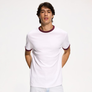 Bawełniany t-shirt regular - XL - biały - męska - Reserved - 976HL-00X