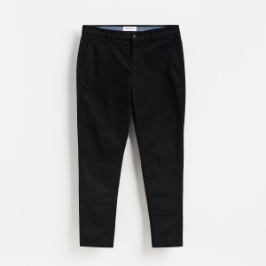 Spodnie chino slim fit - 32/34 - czarny - męska - Reserved - 9776N-99X
