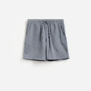 Muślinowe szorty jogger - L - jasnoturkusowy - męska - Reserved - 9780N-60X