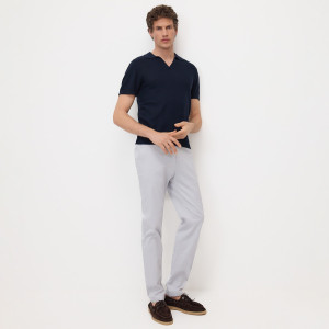 Spodnie chino slim - 38 - lawendowy - męska - Reserved - 990EV-04P