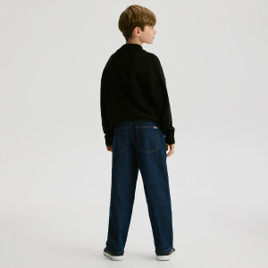 Jeansy relaxed fit - 116 (5-6 lat) - granatowy - chłopcy - Reserved - 996FN-59J