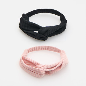Bawełniana opaska 2 pack - 9-13 lat - wielobarwny - dziewczynki - Reserved - 998KX-MLC