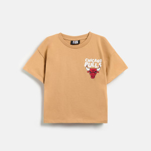 T-shirt Chicago Bulls NBA - 80 (9-12 m.) - beżowy - chłopcy - Reserved - 999IX-80X