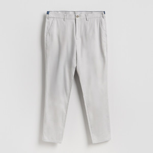 Spodnie chino slim fit - 30 - jasnoszary - męska - Reserved - RG997-09X