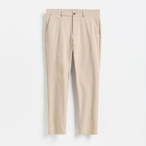 Spodnie chino slim fit - 28 - beżowy - męska - Reserved - RH028-80X