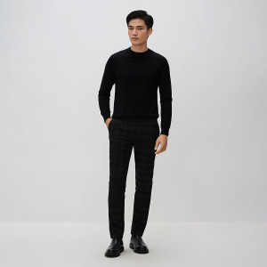 Spodnie chino slim fit - 33 - czarny - męska - Reserved - RH028-99P