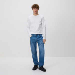 Jeansy straight fit - 29/32 - niebieski - męska - Reserved - TU886-55J