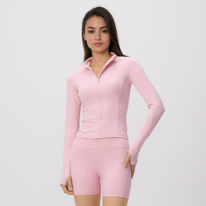 Szorty typu kolarki - L - pastelowy róż - damska - Reserved - VI092-03X