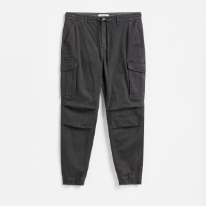 Spodnie jogger cargo - S - ciemnoszary - męska - Reserved - XL797-90X