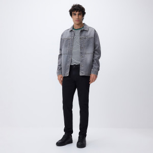 Jeansy slim fit - 33/34 - czarny - męska - Reserved - XO401-99J