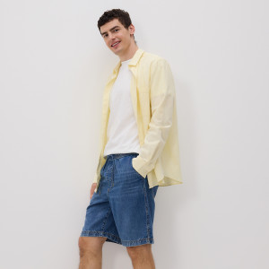 Jeansowe szorty jogger - 29 - granatowy - męska - Reserved - YF676-59J