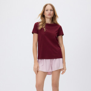 Gładkie szorty z modalem - XL - pastelowy róż - damska - Reserved - YH604-03X
