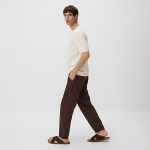 Jeansy jogger fit - 29 - brązowy - męska - Reserved - YU861-89J