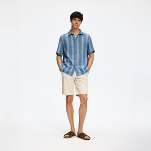 Szorty chino regular - S - kremowy - męska - Reserved - YV157-02X