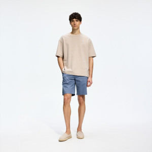 Szorty chino regular - L - granatowy - męska - Reserved - YV157-95X