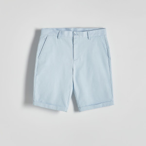 Szorty slim fit - 29 - jasnoniebieski - męska - Reserved - YV282-05X