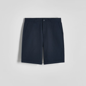 Szorty slim fit - 29 - granatowy - męska - Reserved - YV282-59X