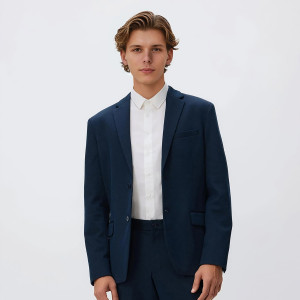 Marynarka slim fit - XXL - granatowy - męska - Reserved - YW011-59M