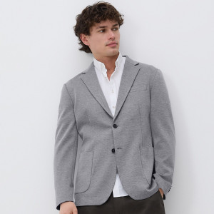 Marynarka slim fit z dodatkiem wiskozy - L - czarny - męska - Reserved - YW014-99M
