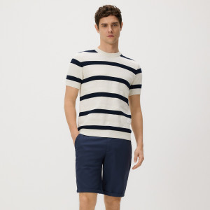 Bawełniane szorty chino - XXL - granatowy - męska - Reserved - YW485-59X