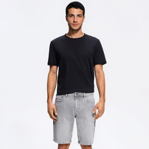 Jeansowe szorty slim fit - 28 - jasnoszary - męska - Reserved - YW550-09J