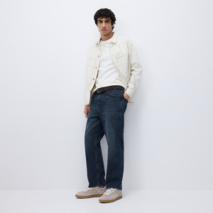 Jeansy relaxed straight - 30 - indigo jeans - męska - Reserved - YW667-57J
